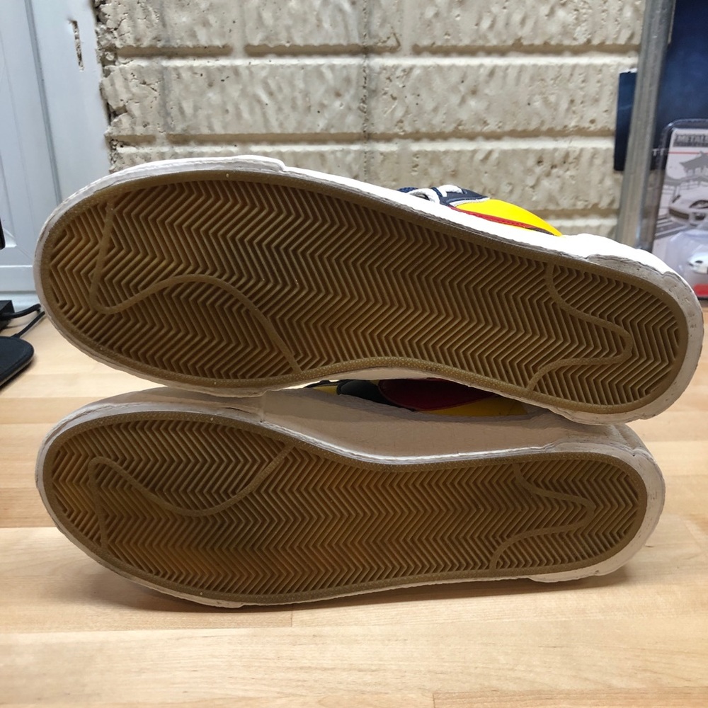 Nike Blazers Sacai Maize Navy Size 10.5 - Picture 5 of 8